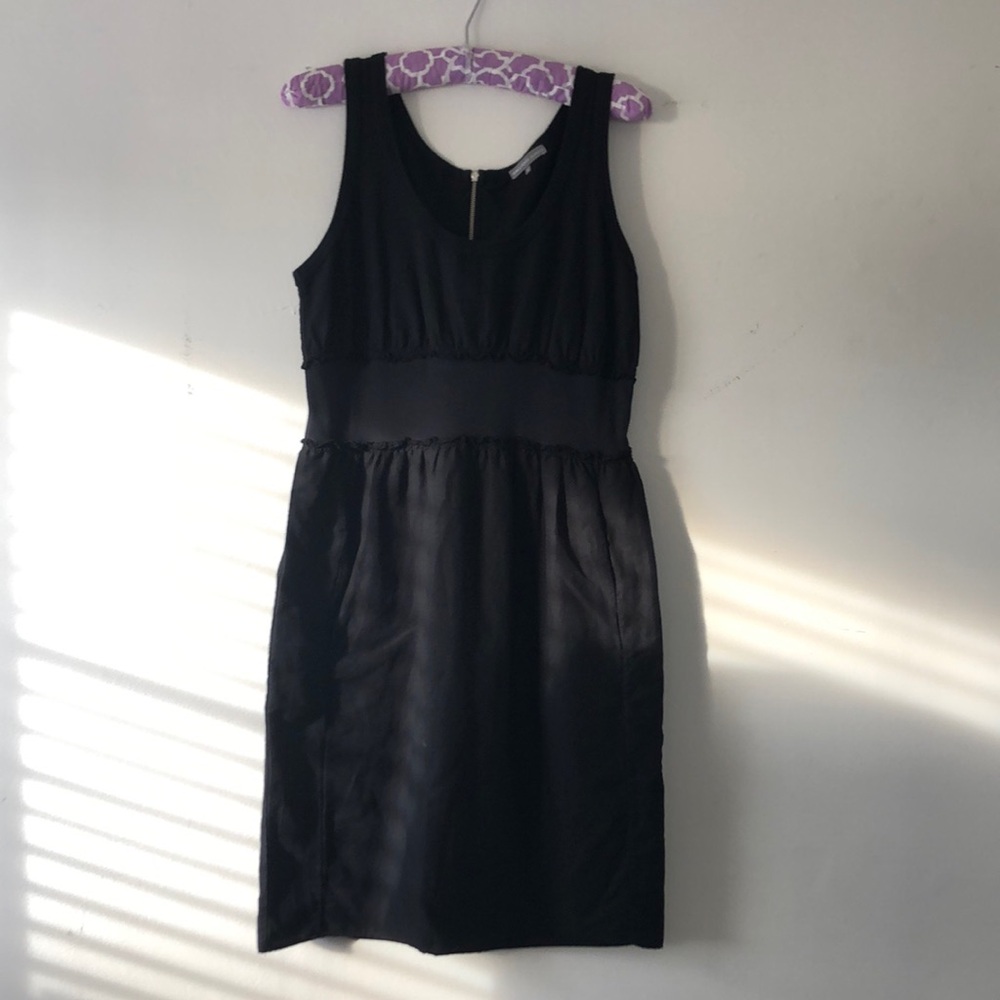 James Perse sleeveless little black dress with long zipper size 3 - Picture 1 of 7